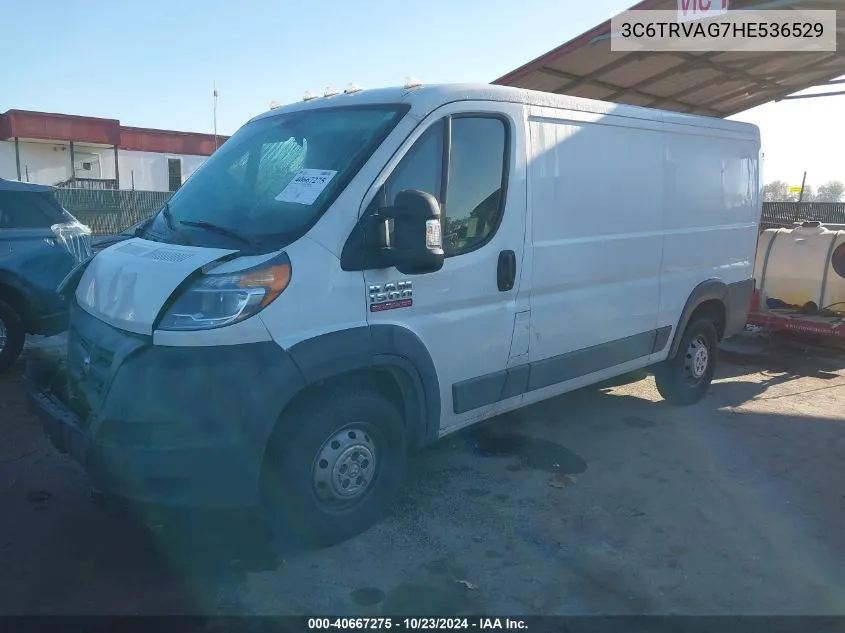 3C6TRVAG7HE536529 2017 Ram Promaster 1500 Low Roof 136 Wb