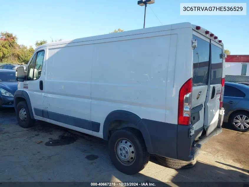 3C6TRVAG7HE536529 2017 Ram Promaster 1500 Low Roof 136 Wb