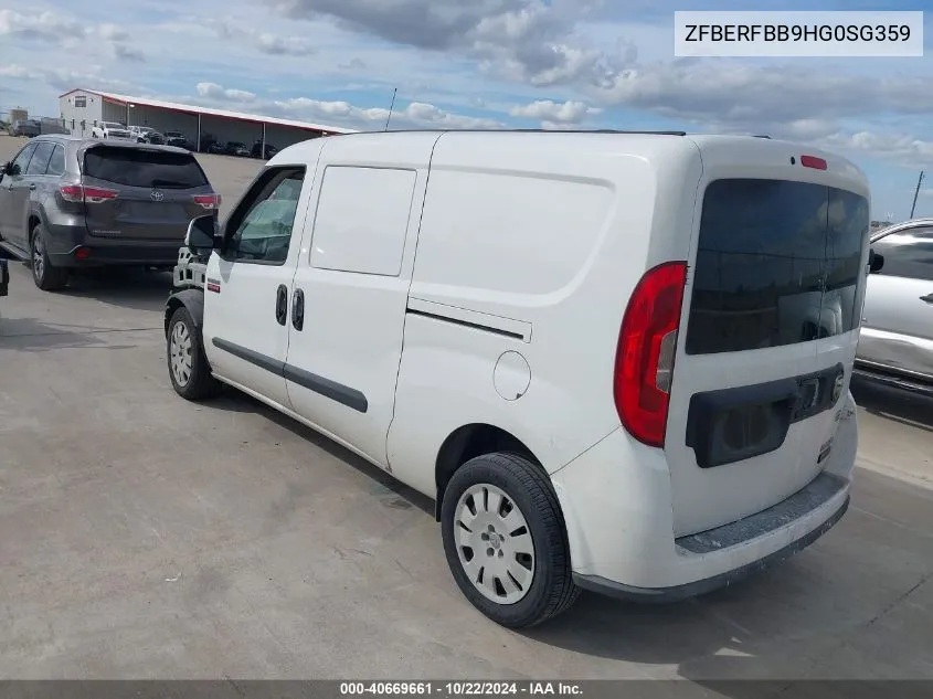 2017 Ram Promaster City Tradesman Slt VIN: ZFBERFBB9HG0SG359 Lot: 40669661