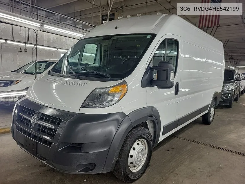 2017 Ram Promaster 2500 High Roof 159 Wb VIN: 3C6TRVDG4HE542199 Lot: 40757312