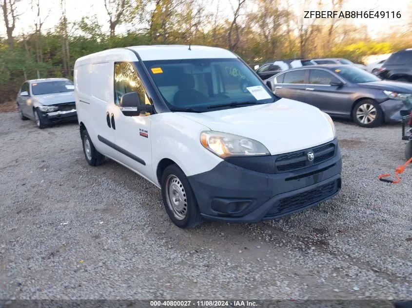 2017 Ram Promaster City Tradesman VIN: ZFBERFAB8H6E49116 Lot: 40800027