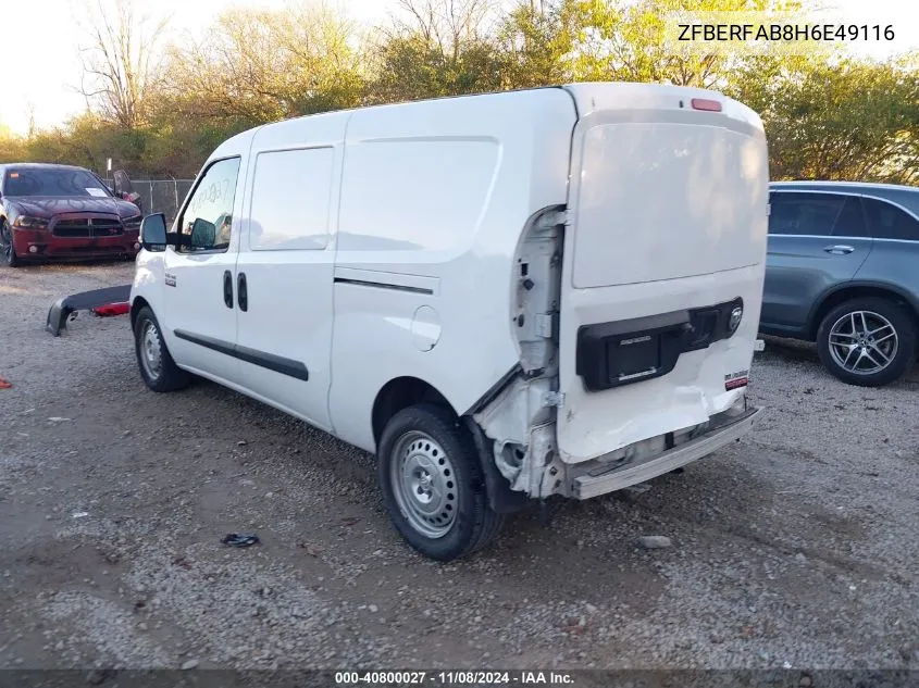 2017 Ram Promaster City Tradesman VIN: ZFBERFAB8H6E49116 Lot: 40800027