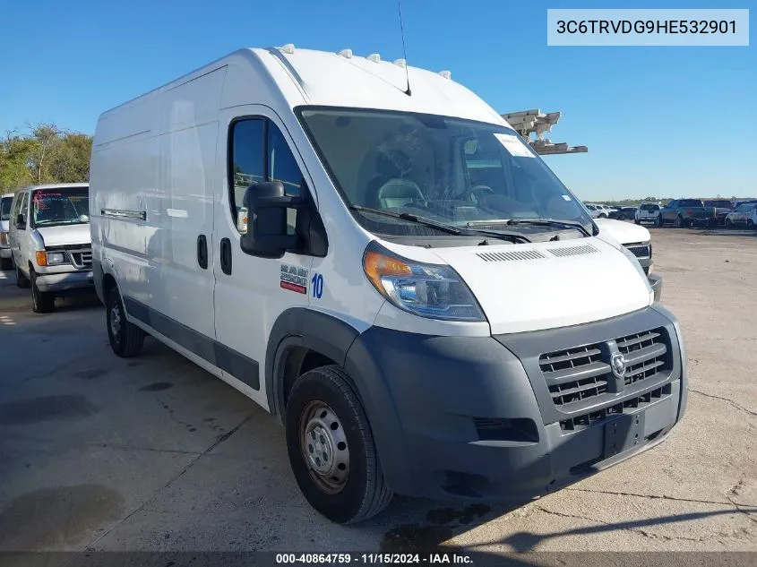 2017 Ram Promaster 2500 VIN: 3C6TRVDG9HE532901 Lot: 40864759