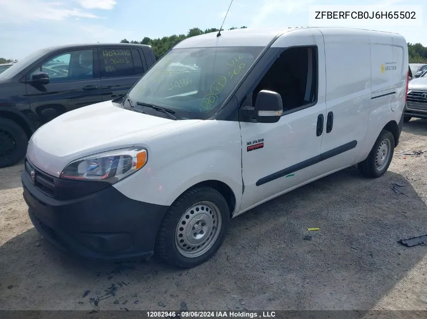 2018 Ram Promaster City St VIN: ZFBERFCB0J6H65502 Lot: 12082946