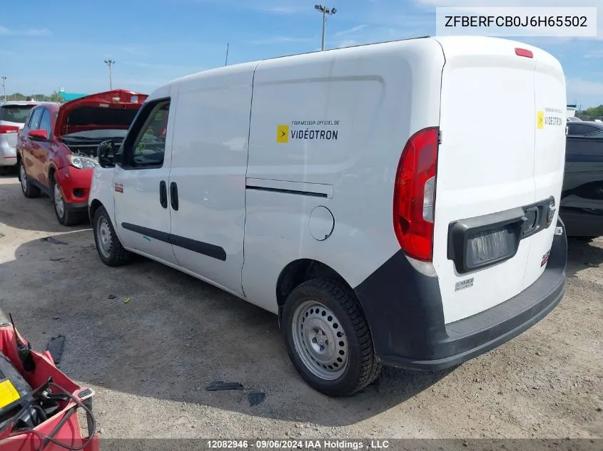 2018 Ram Promaster City St VIN: ZFBERFCB0J6H65502 Lot: 12082946