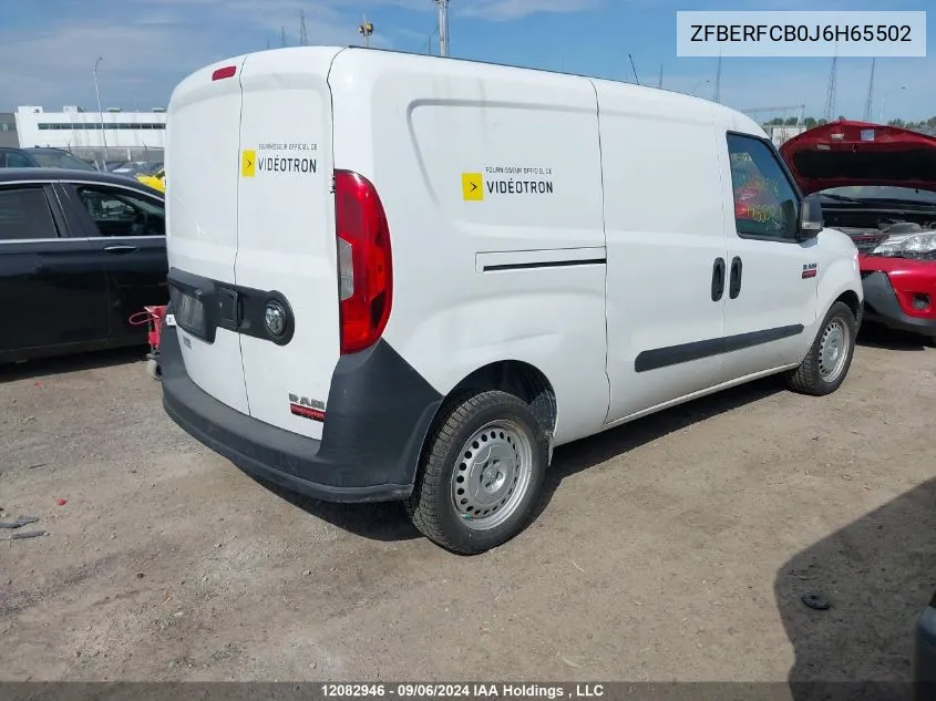 2018 Ram Promaster City St VIN: ZFBERFCB0J6H65502 Lot: 12082946