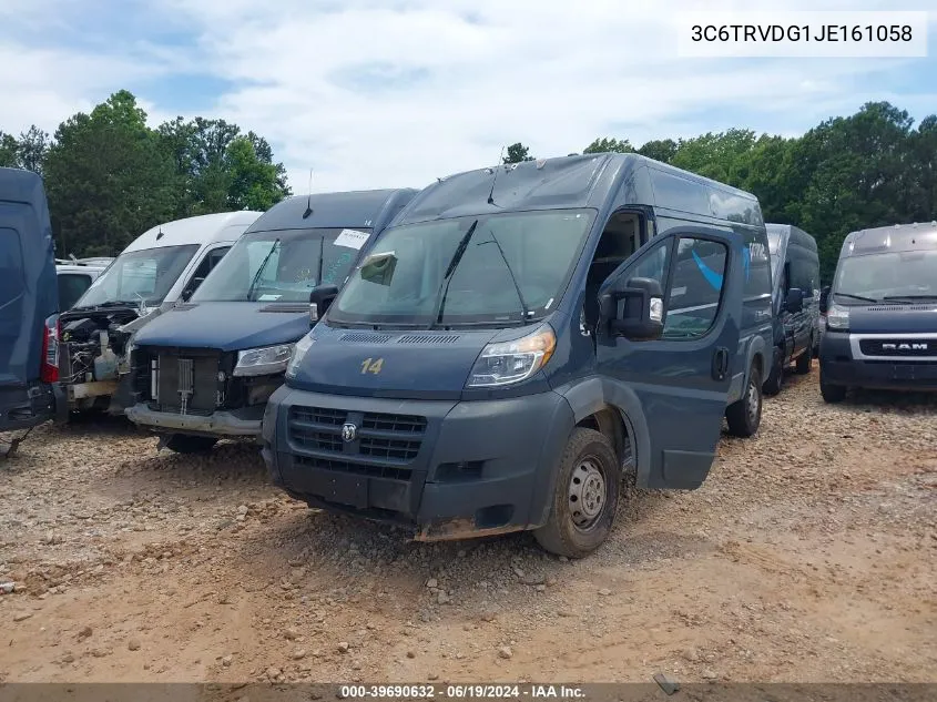 2018 Ram Promaster 2500 High Roof 159 Wb VIN: 3C6TRVDG1JE161058 Lot: 39690632