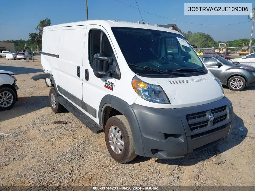 2018 Ram Promaster 1500 Low Roof 136 Wb VIN: 3C6TRVAG2JE109006 Lot: 39744233