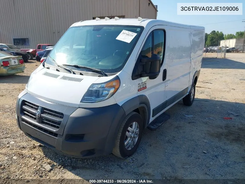 2018 Ram Promaster 1500 Low Roof 136 Wb VIN: 3C6TRVAG2JE109006 Lot: 39744233