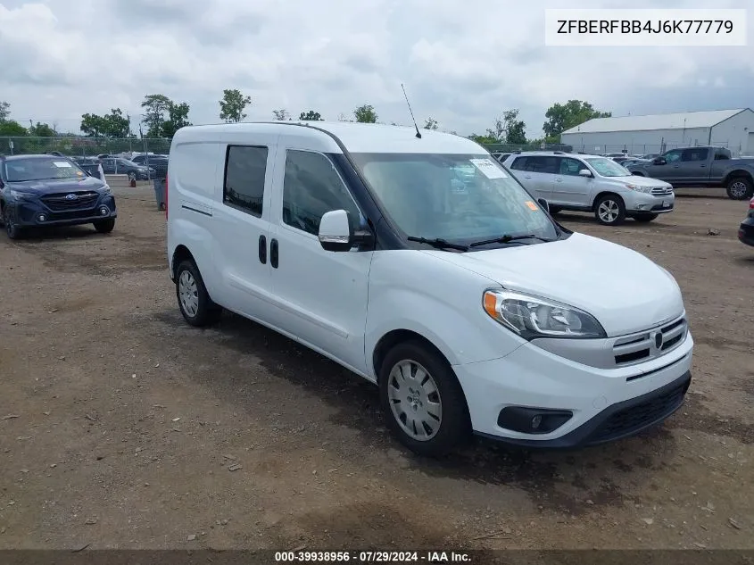 2018 Ram Promaster City Tradesman Slt VIN: ZFBERFBB4J6K77779 Lot: 39938956