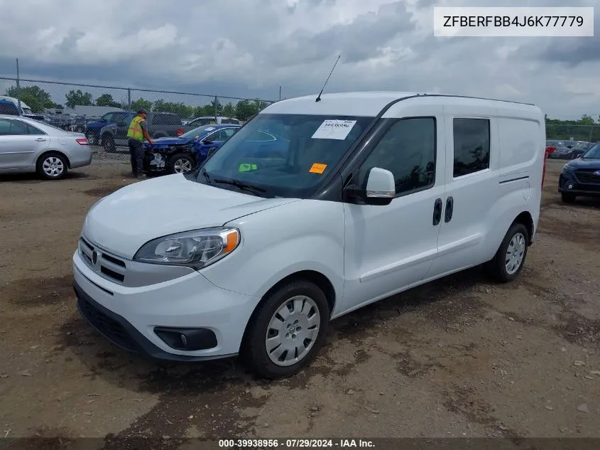 2018 Ram Promaster City Tradesman Slt VIN: ZFBERFBB4J6K77779 Lot: 39938956