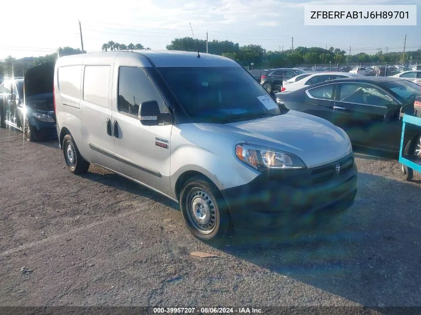 2018 Ram Promaster City Tradesman VIN: ZFBERFAB1J6H89701 Lot: 39957207