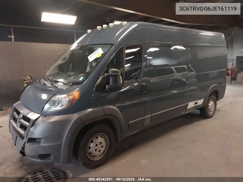 2018 Ram Promaster 2500 High Roof 159 Wb VIN: 3C6TRVDG6JE161119 Lot: 40342551