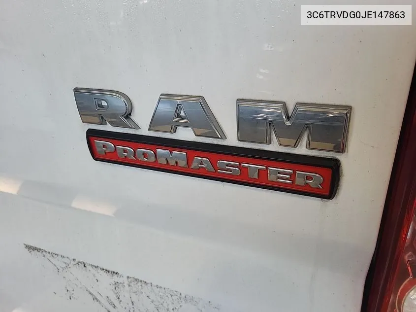 2018 Ram Promaster 2500 High Roof 159 Wb VIN: 3C6TRVDG0JE147863 Lot: 40580524