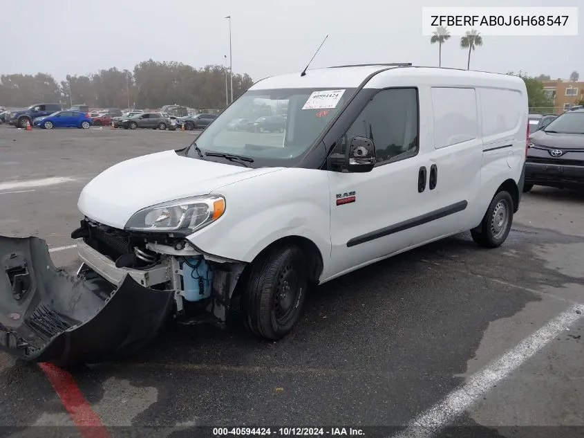 2018 Ram Promaster City Tradesman VIN: ZFBERFAB0J6H68547 Lot: 40594424