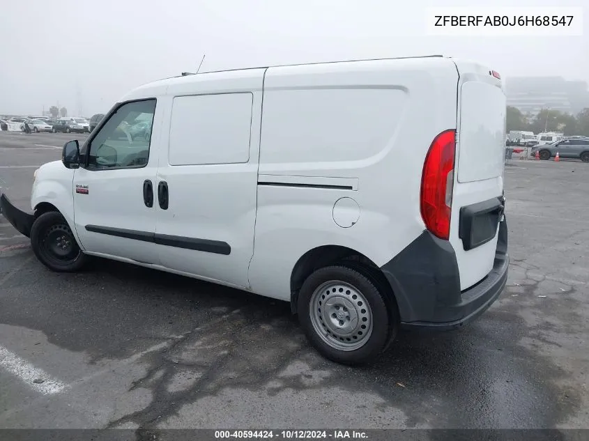 2018 Ram Promaster City Tradesman VIN: ZFBERFAB0J6H68547 Lot: 40594424