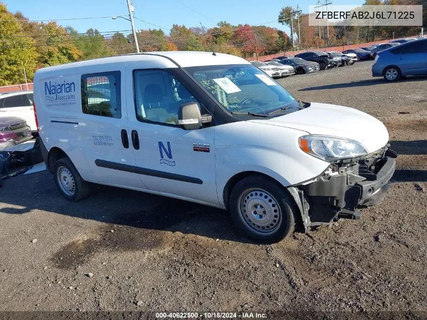 2018 Ram Promaster City Tradesman VIN: ZFBERFAB2J6L71225 Lot: 40622500