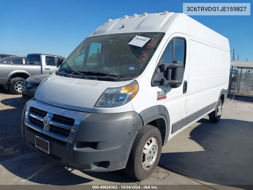 2018 Ram Promaster 2500 High Roof 159 Wb VIN: 3C6TRVDG1JE159827 Lot: 40628382