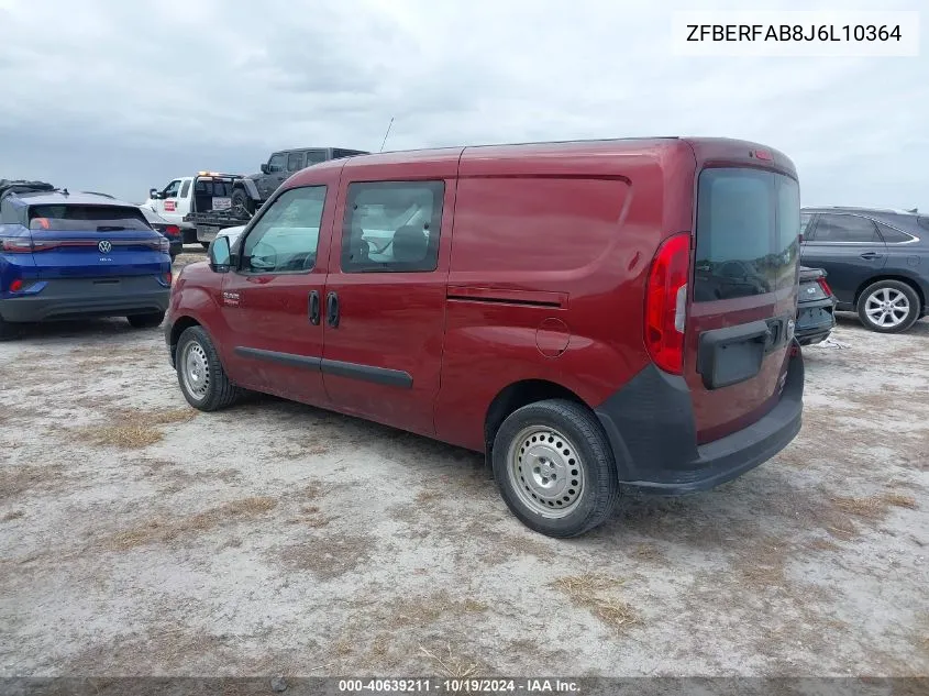 2018 Ram Promaster City VIN: ZFBERFAB8J6L10364 Lot: 40639211