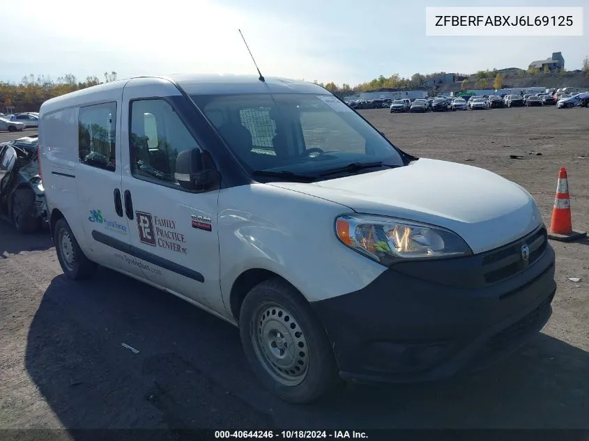 2018 Ram Promaster City Tradesman VIN: ZFBERFABXJ6L69125 Lot: 40644246