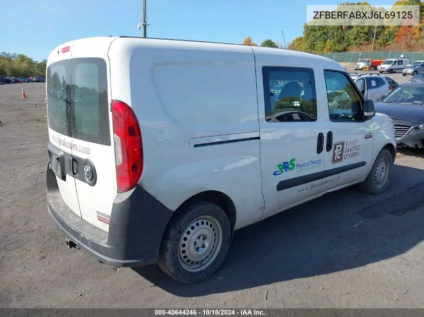 2018 Ram Promaster City Tradesman VIN: ZFBERFABXJ6L69125 Lot: 40644246