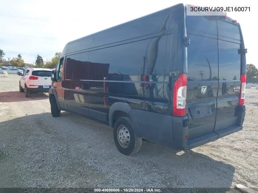 3C6URVJG9JE160071 2018 Ram Promaster 3500 Cargo Van High Roof 159 Wb Ext