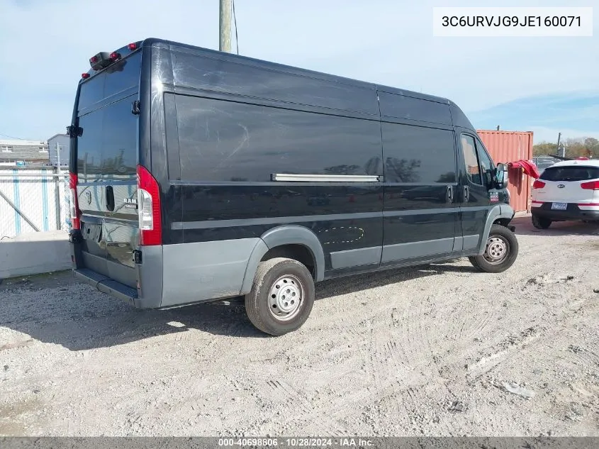 3C6URVJG9JE160071 2018 Ram Promaster 3500 Cargo Van High Roof 159 Wb Ext