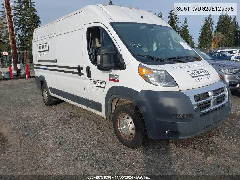 2018 Ram Promaster 2500 VIN: 3C6TRVDG2JE129395 Lot: 40751090