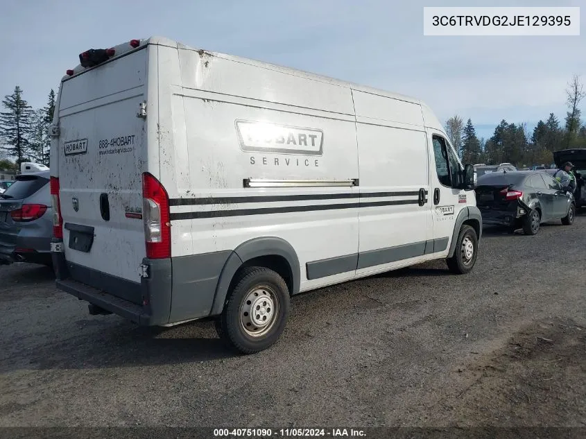 2018 Ram Promaster 2500 VIN: 3C6TRVDG2JE129395 Lot: 40751090