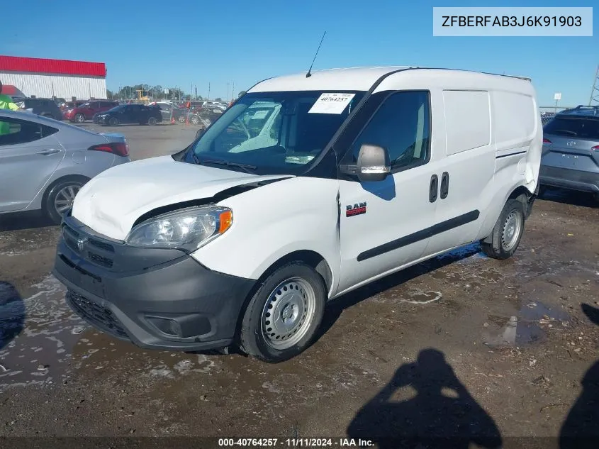 2018 Ram Promaster City Tradesman VIN: ZFBERFAB3J6K91903 Lot: 40764257