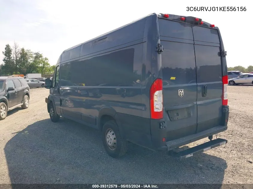 2019 Ram Promaster 3500 Cargo Van High Roof 159 Wb Ext VIN: 3C6URVJG1KE556156 Lot: 39312579