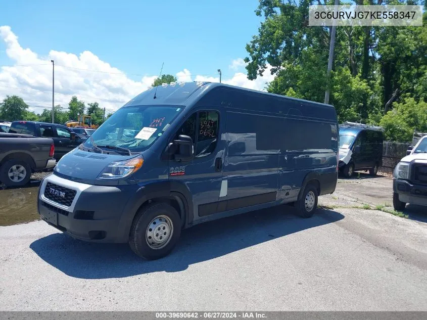 2019 Ram Promaster 3500 Cargo Van High Roof 159 Wb Ext VIN: 3C6URVJG7KE558347 Lot: 39690642