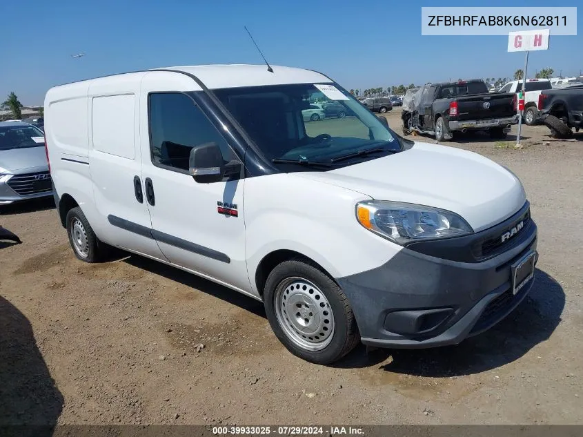 2019 Ram Promaster City Tradesman VIN: ZFBHRFAB8K6N62811 Lot: 39933025