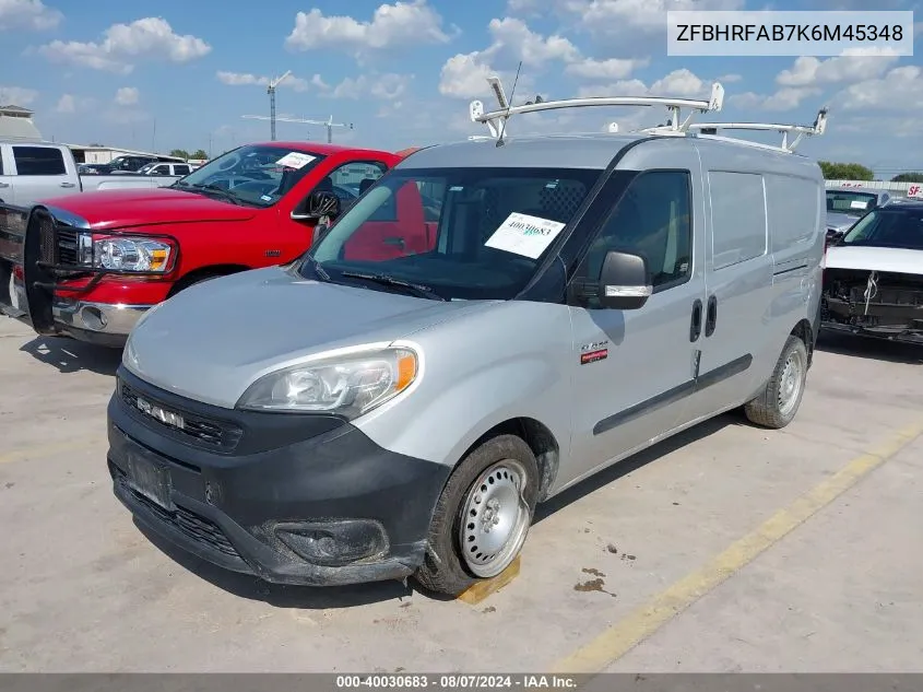 2019 Ram Promaster City Tradesman VIN: ZFBHRFAB7K6M45348 Lot: 40030683