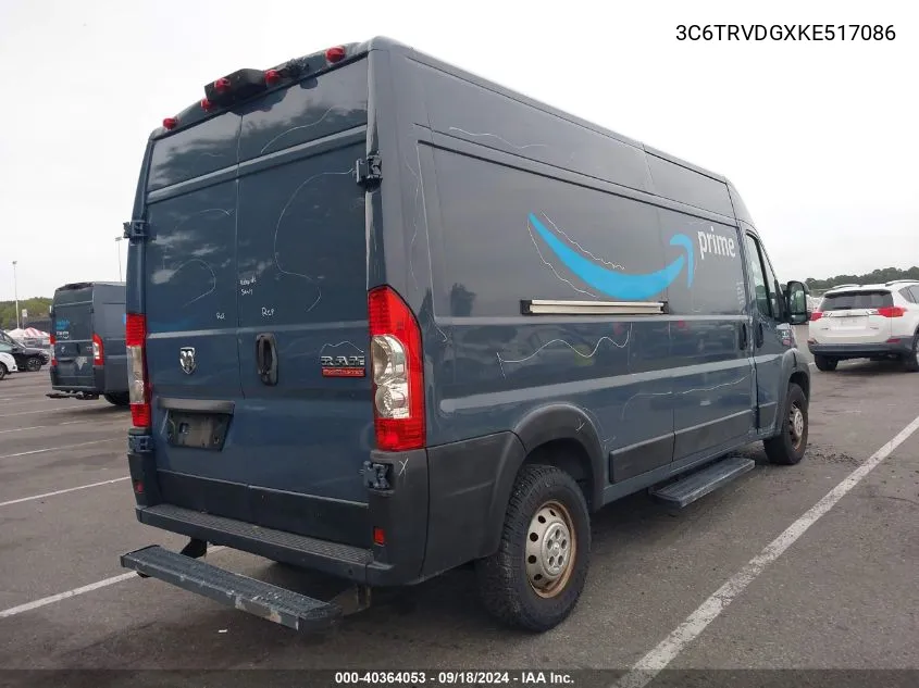 3C6TRVDGXKE517086 2019 Ram Promaster 2500 High Roof 159 Wb