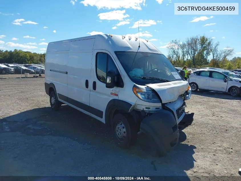 2019 Ram Promaster 2500 High Roof 159 Wb VIN: 3C6TRVDG4KE500459 Lot: 40545808