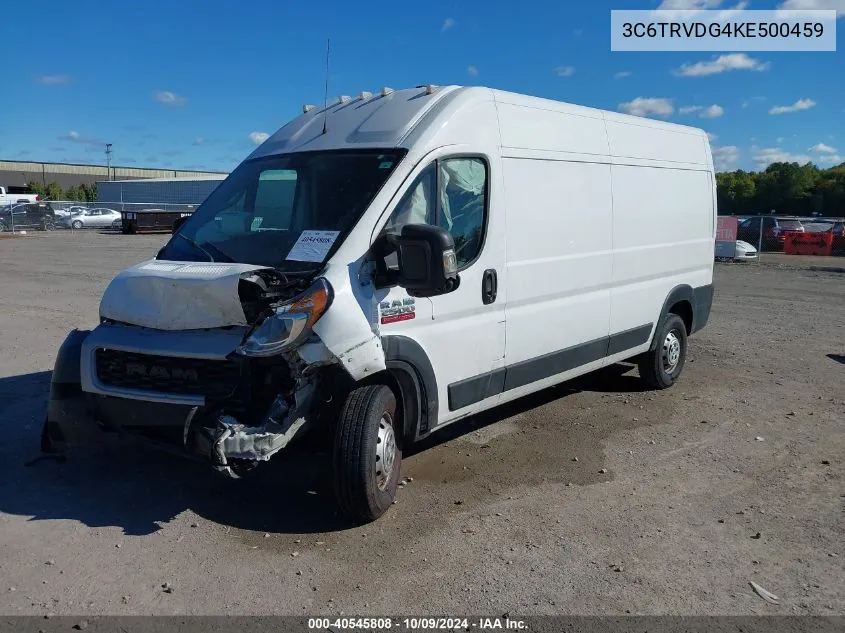 2019 Ram Promaster 2500 High Roof 159 Wb VIN: 3C6TRVDG4KE500459 Lot: 40545808