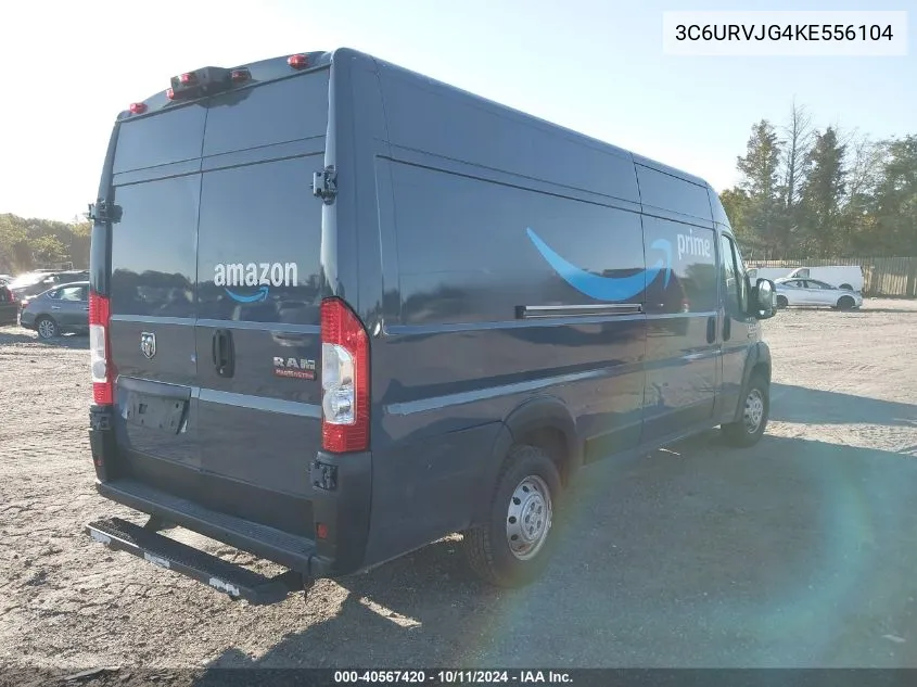 2019 Ram Promaster 3500 Cargo Van High Roof 159 Wb Ext VIN: 3C6URVJG4KE556104 Lot: 40567420