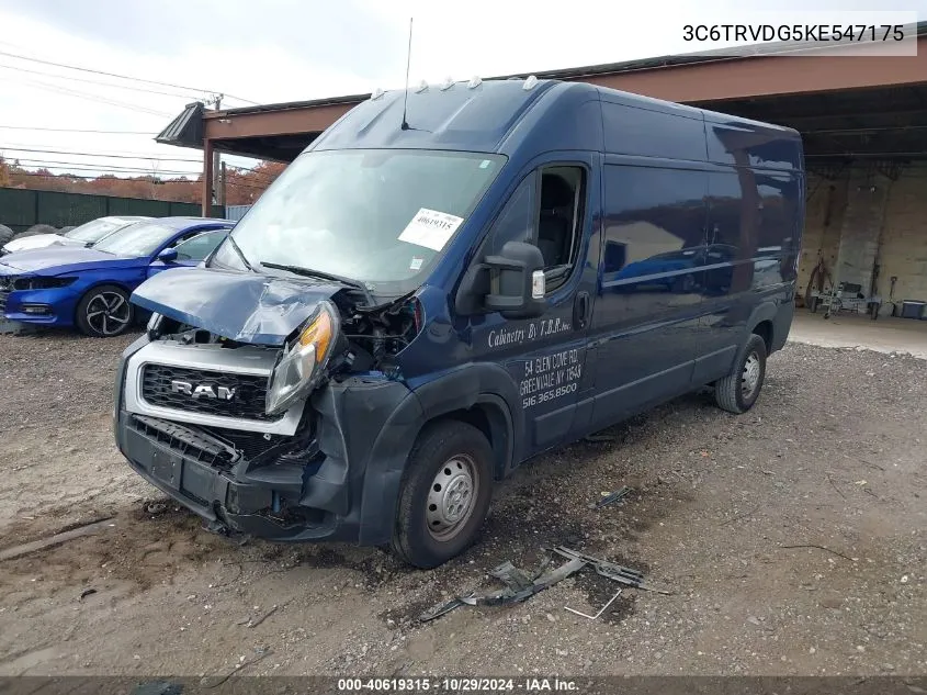 3C6TRVDG5KE547175 2019 Ram Promaster 2500 High Roof 159 Wb