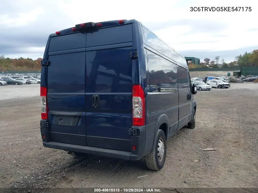 3C6TRVDG5KE547175 2019 Ram Promaster 2500 High Roof 159 Wb