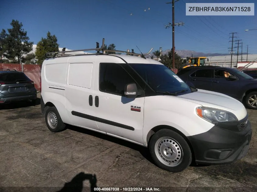 2019 Ram Promaster City Tradesman VIN: ZFBHRFAB3K6N71528 Lot: 40667038