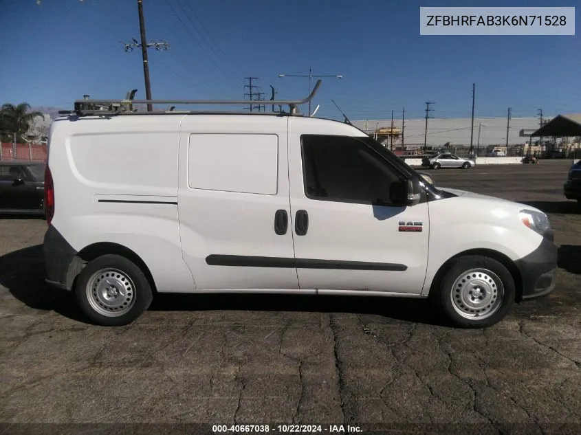 2019 Ram Promaster City Tradesman VIN: ZFBHRFAB3K6N71528 Lot: 40667038