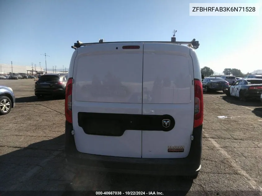 2019 Ram Promaster City Tradesman VIN: ZFBHRFAB3K6N71528 Lot: 40667038