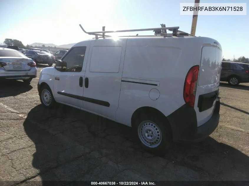 2019 Ram Promaster City Tradesman VIN: ZFBHRFAB3K6N71528 Lot: 40667038