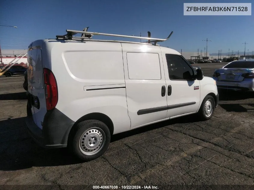 2019 Ram Promaster City Tradesman VIN: ZFBHRFAB3K6N71528 Lot: 40667038