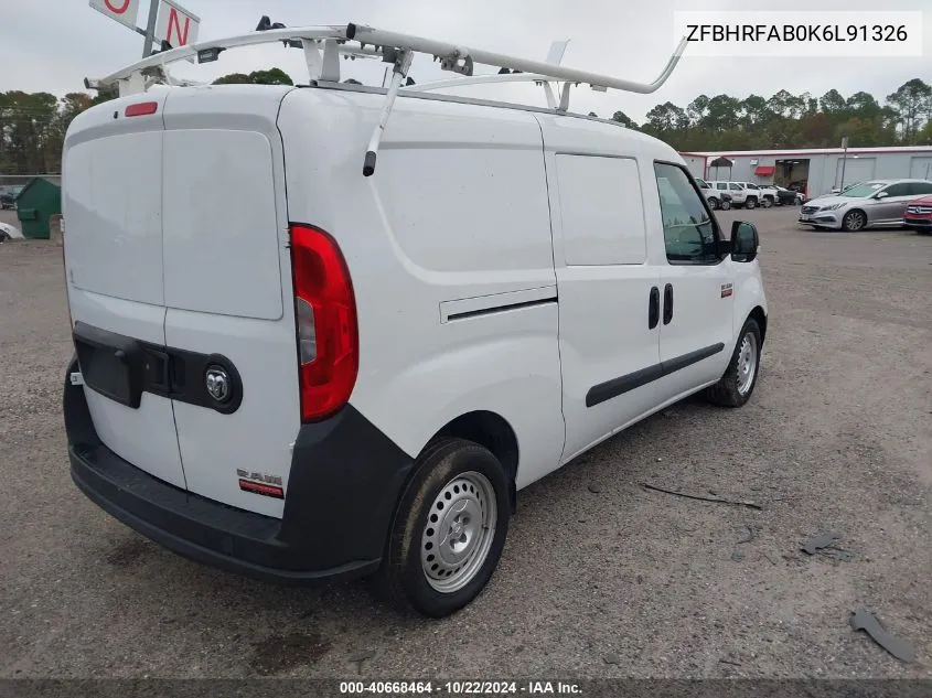 2019 Ram Promaster City Tradesman VIN: ZFBHRFAB0K6L91326 Lot: 40668464