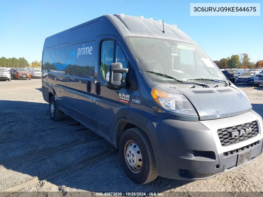 2019 Ram Promaster 3500 Cargo Van High Roof 159 Wb Ext VIN: 3C6URVJG9KE544675 Lot: 40673830