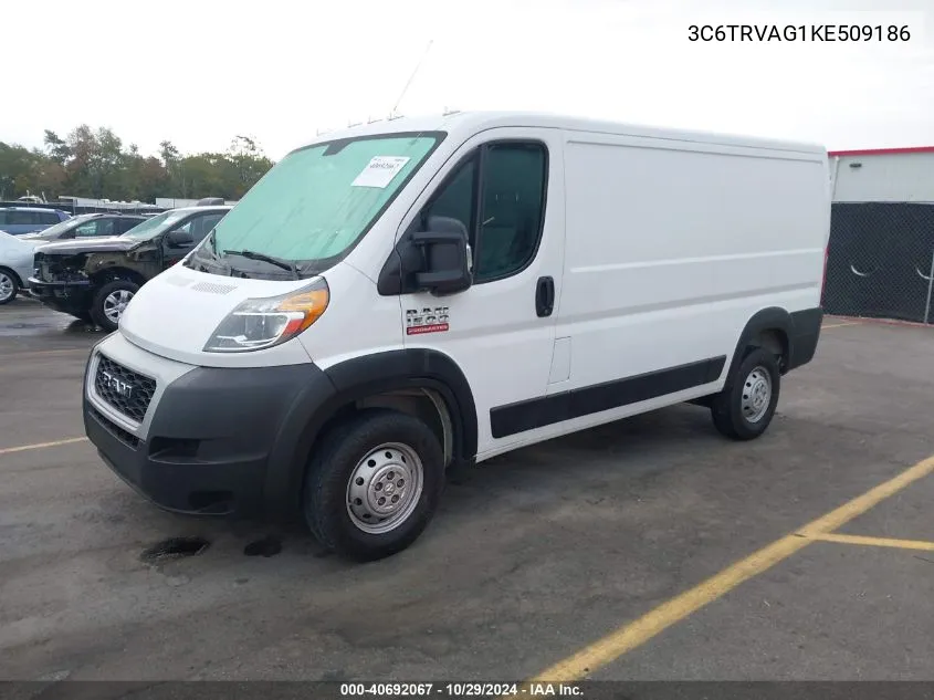 3C6TRVAG1KE509186 2019 Ram Promaster 1500 Low Roof 136 Wb