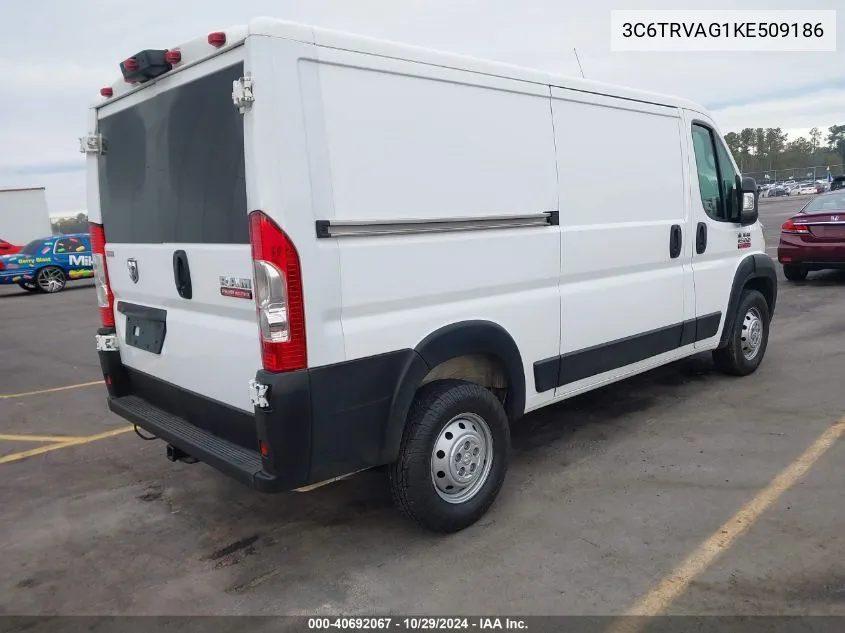 3C6TRVAG1KE509186 2019 Ram Promaster 1500 Low Roof 136 Wb