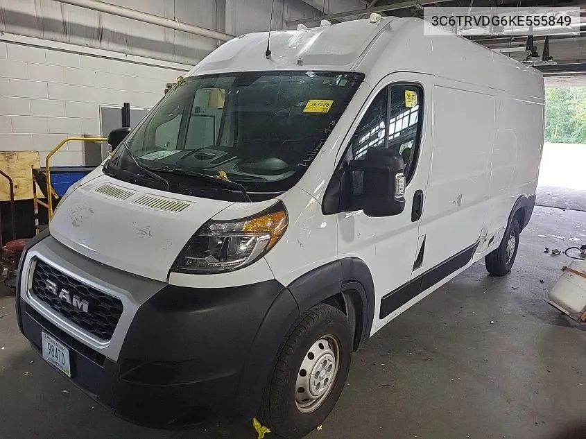 2019 Ram Promaster 2500 High Roof 159 Wb VIN: 3C6TRVDG6KE555849 Lot: 40697059